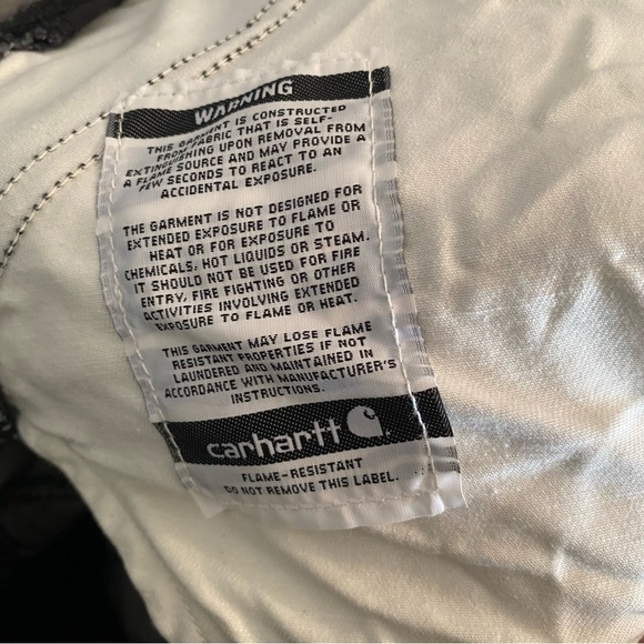 Carhartt FR Flame-Resistant Insulated Bib Overalls Black - Picture 12 of 13